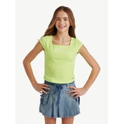 Justice Girls Short Sleeve Active Top, Sizes XS - XLP