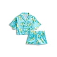 thumbnail image 1 of Justice Girls Short Sleeve Button Top and Shorts Pajama Set, 2-Piece, Sizes 5-18, 1 of 3