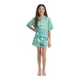 thumbnail image 1 of Justice Girls Short Sleeve Button Top and Shorts Pajama Set, 2-Piece, Sizes 5-18, 1 of 4