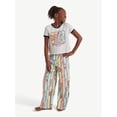 thumbnail image 1 of Justice Girls Short Sleeve Tee with Pants 2-Piece Pajama Set, Sizes 5 to 18, 1 of 7