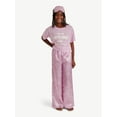 thumbnail image 1 of Justice Girls Short Sleeve Top and Pant Pajama Set with Eyemask, 3-piece, Sizes 5-18 & Plus, 1 of 4
