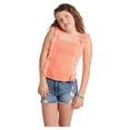 thumbnail image 1 of Justice Girls Smocked Ruffle Garment Dye Tank Top, Sizes XS-XLP, 1 of 4