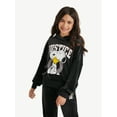 thumbnail image 1 of Justice x Snoopy Girls Velour Hoodie, Sizes XS - XLP, 1 of 7