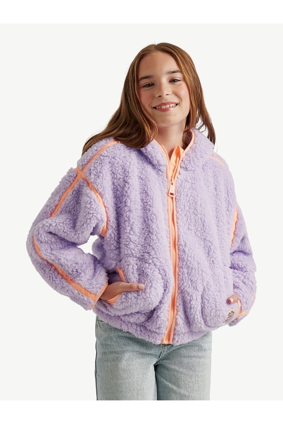 Girls Solid Sherpa, Sizes XS - XL
