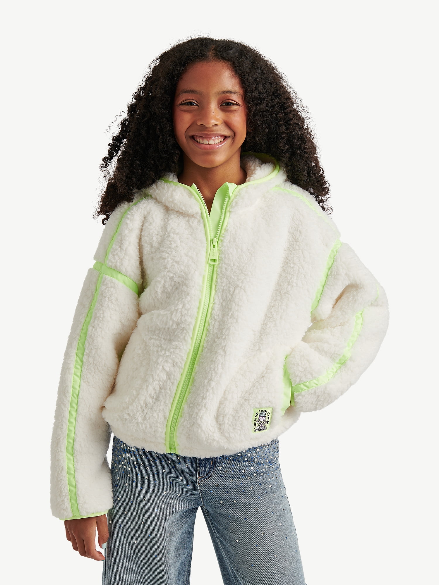 Justice Girls Solid Sherpa, Sizes XS - XL