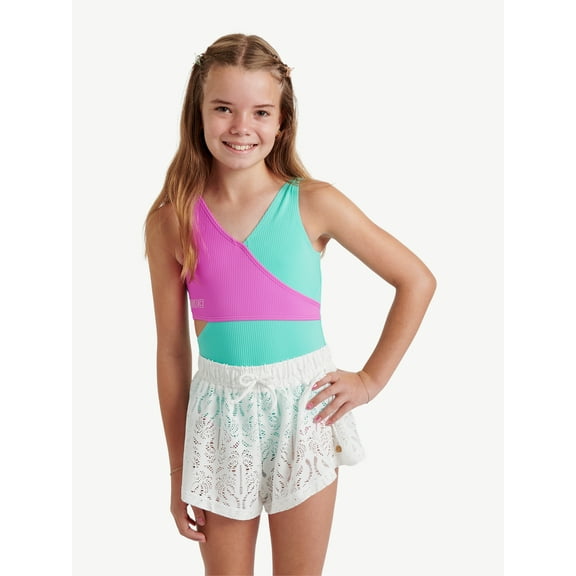 Justice Girls Swim Coverup Shorts, Sizes 4-18