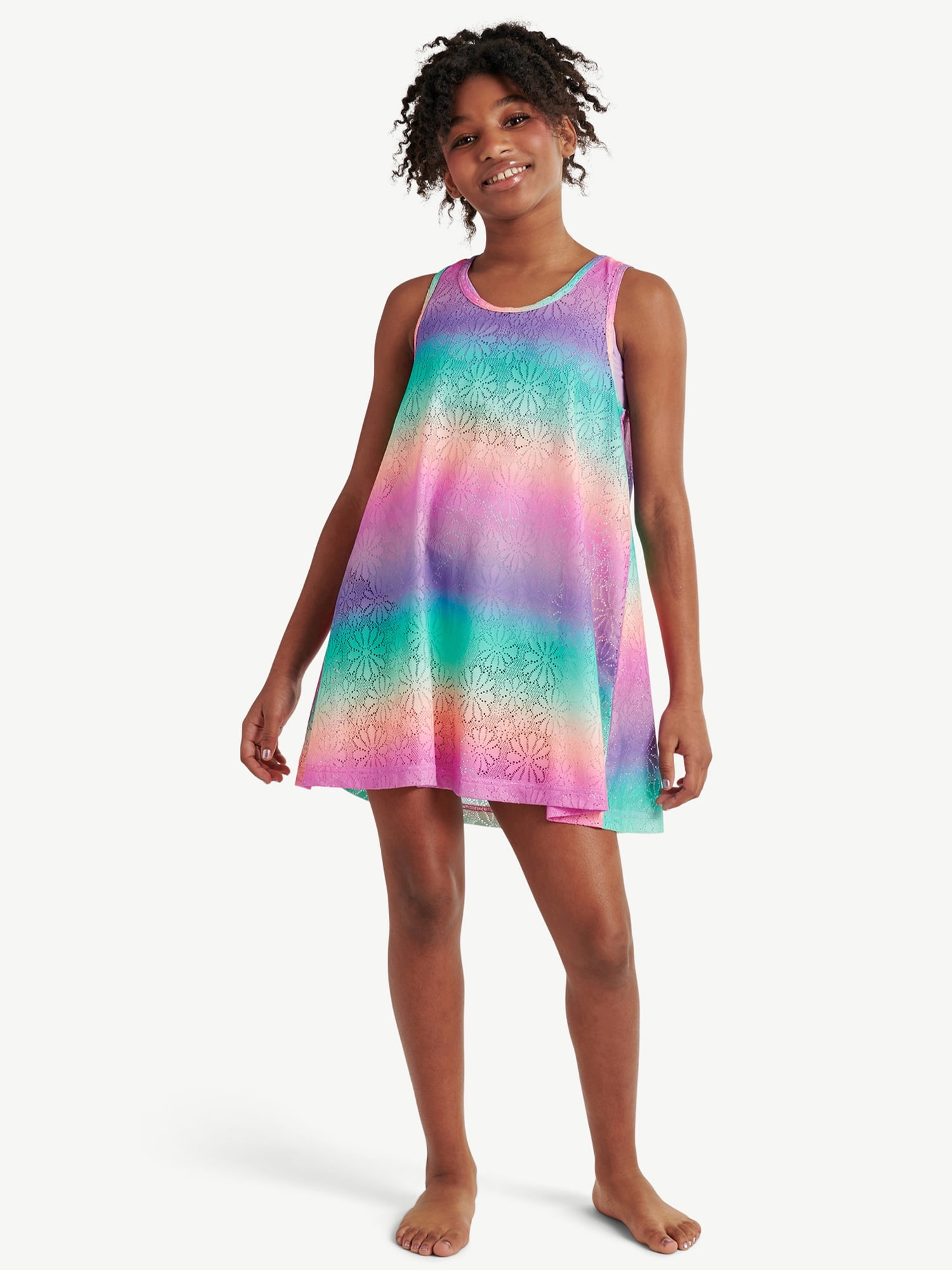 Justice Girls Swimsuit Cover Up Dress, Sizes 5-18