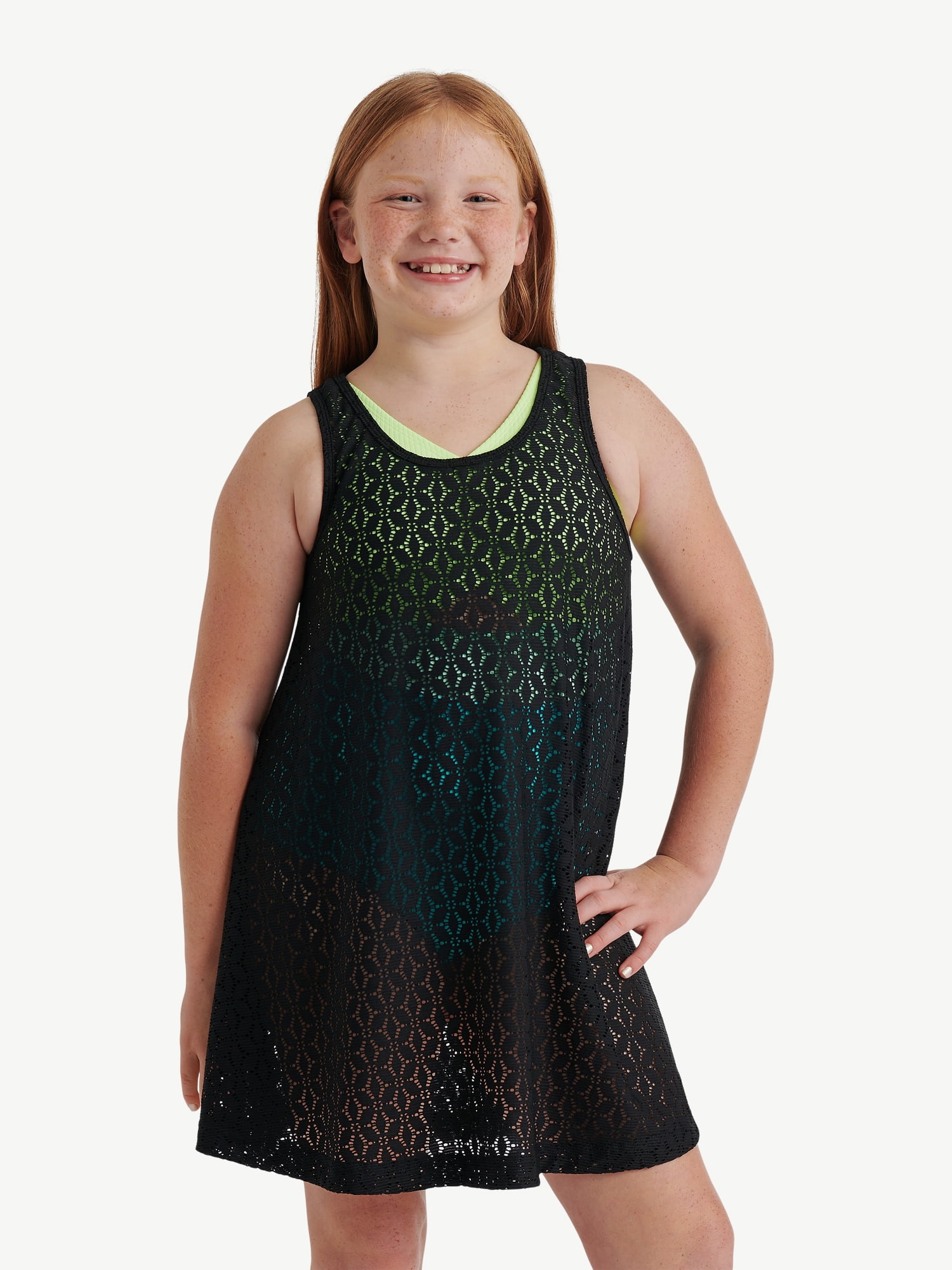 Justice Girls Swimsuit Cover-Up Racerback Dress, Sizes 4-18