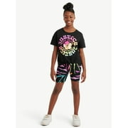 Justice Girls T-Shirt and Bike Short, Sizes XS-XLP