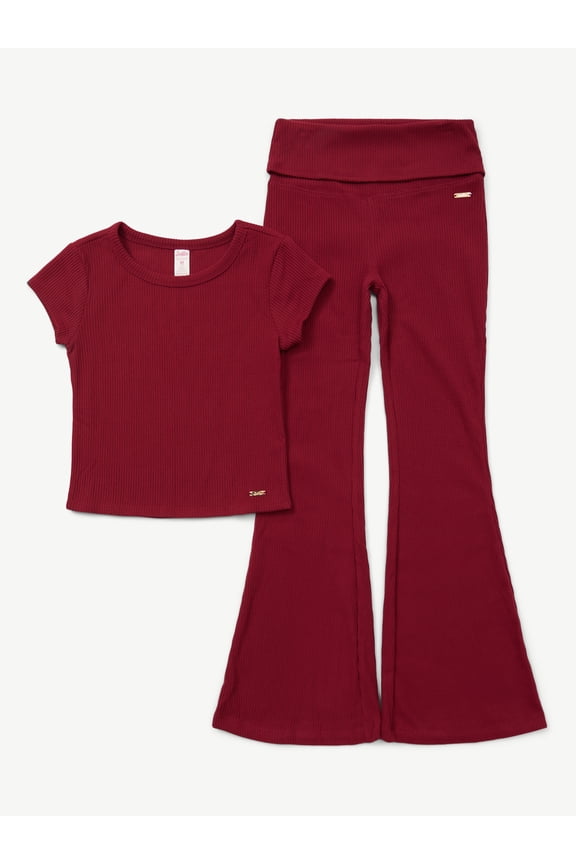 Girls Tee & Flared Legging Set, Sizes XS - XLP