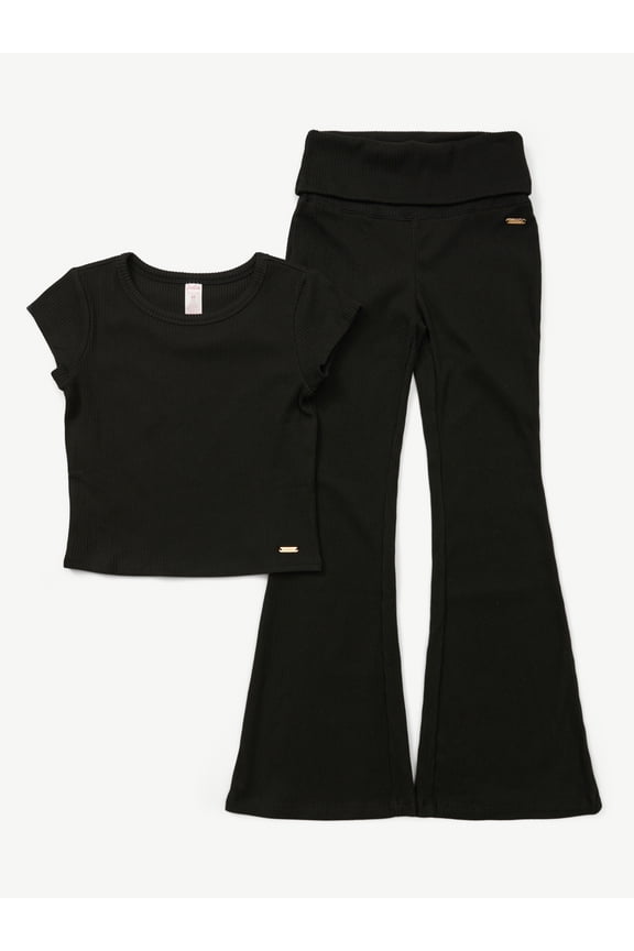 Girls Tee & Flared Legging Set, Sizes XS - XLP