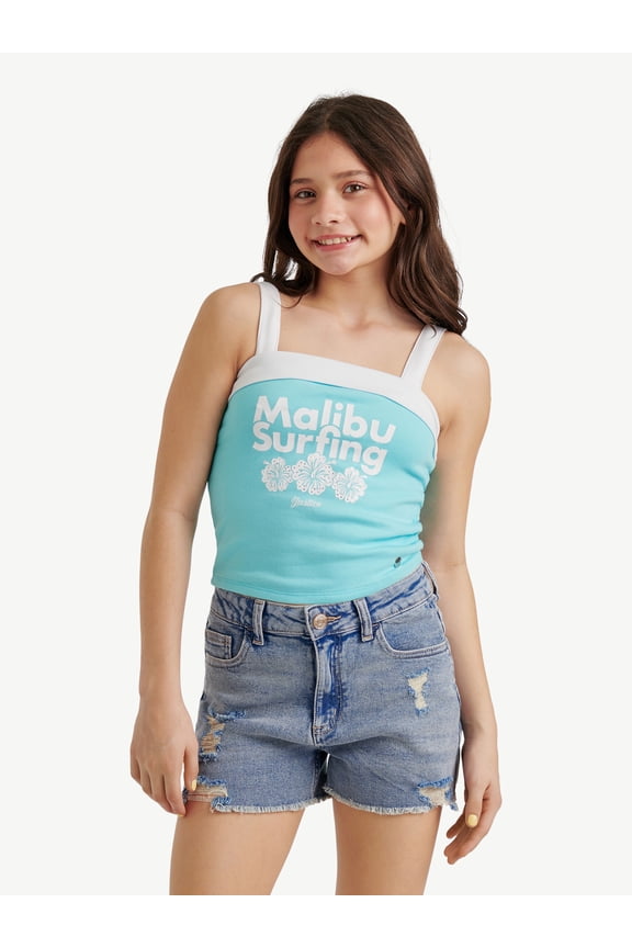Girls Tube Top with Straps, Sizes XS - XLP