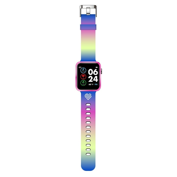 Justice Girls Tween Smartwatch in Ombre Rainbow (JSE4226WM)