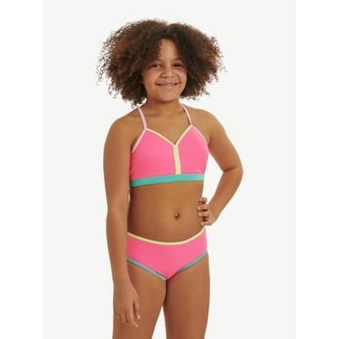Justice Girls Two-Piece Bikini with Cross Back Straps, Sizes 5-18