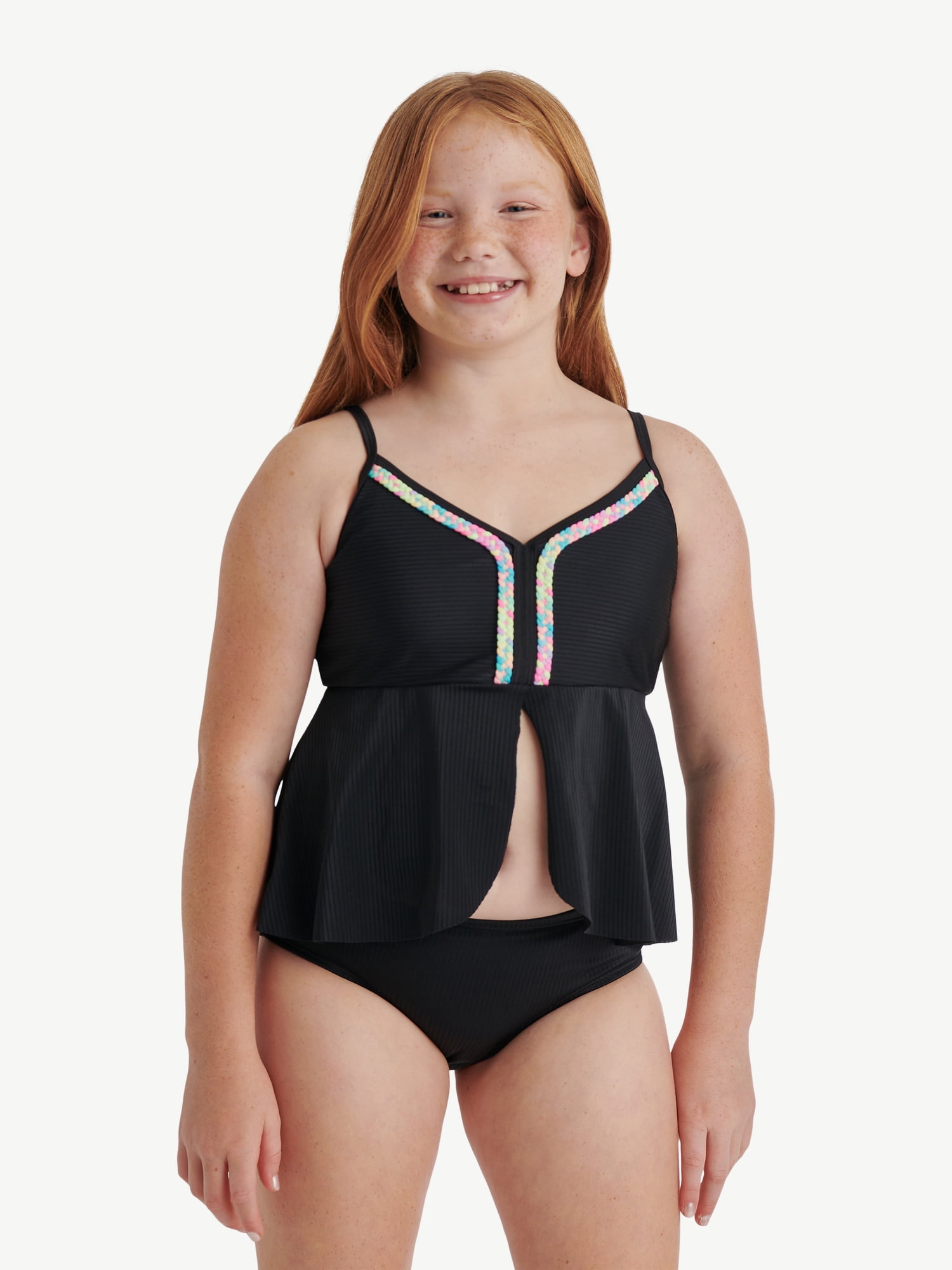 Justice Girls Two Piece Tankini Swimsuit, Sizes XS-XL