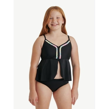 Justice Girls Two Piece Tankini Swimsuit, Sizes XS-XL