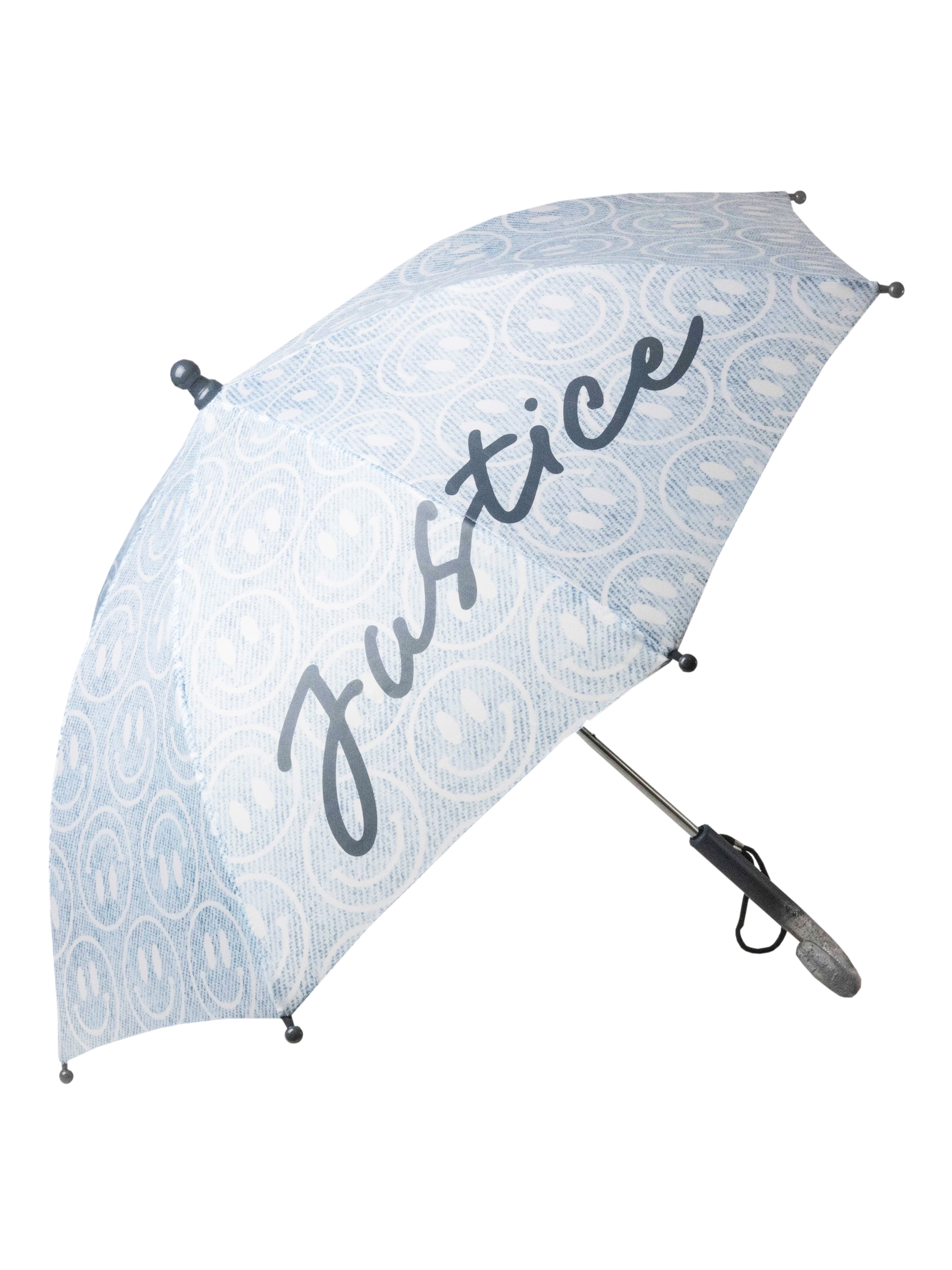 Justice Girls Umbrella, Stick Style, Curved Handle