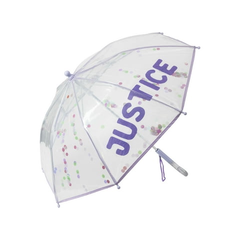 Girl's Umbrella, Clear Shakey Sequins