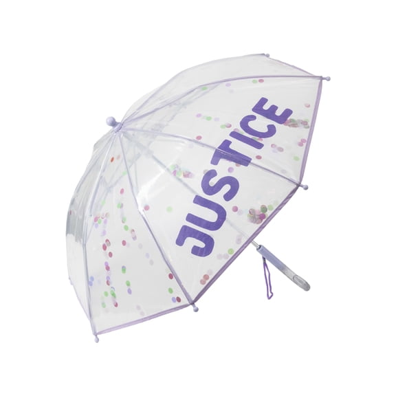 Justice Girl's Umbrella, Clear Shakey Sequins