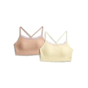 Justice Girls Variegated Seamless Rib Bra, 2-Pack, Sizes 28-38
