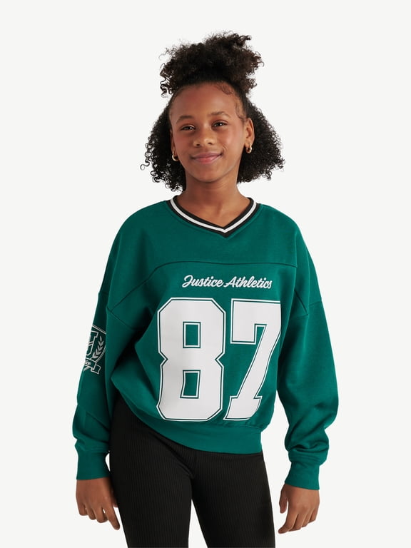 Girls Varsity V-neck Sweatshirt, Sizes XS - XLP