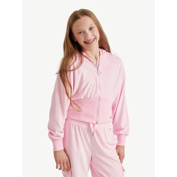 Justice Girls Velour Zip-Up, Sizes XS - XLP