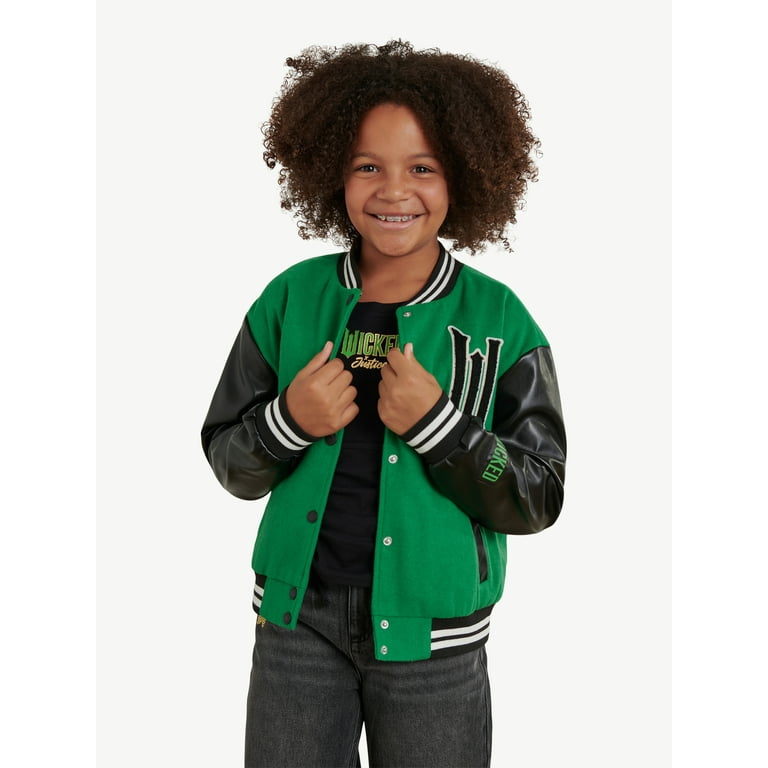Justice Girls Wicked Varsity Jacket Sizes XS XLP Walmart