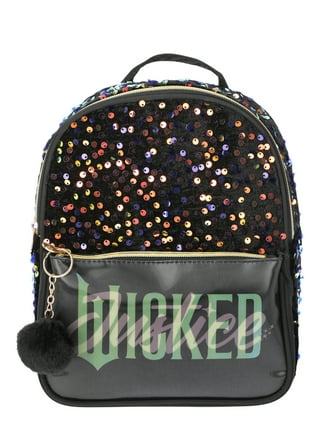 Black sequin mini backpack hot sale