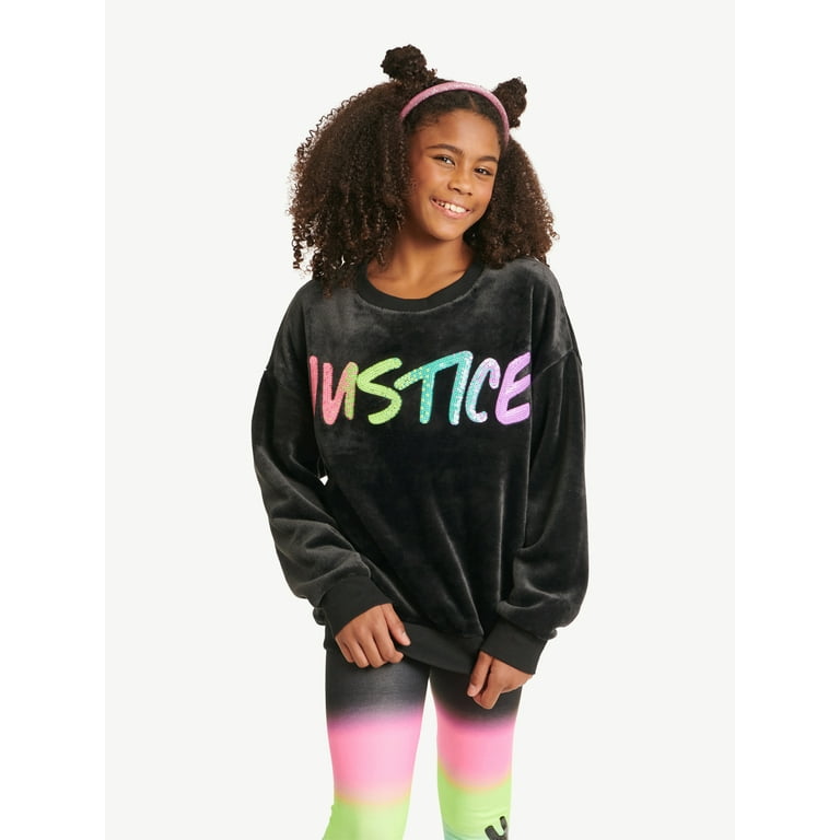Justice Girls Wooby Crewneck Sweatshirt Sizes 5 18 Plus
