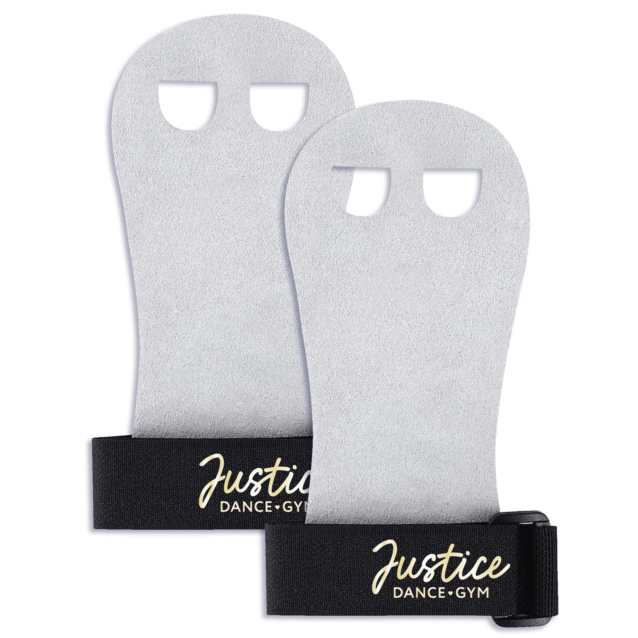 Justice Gymnastics Hand Grips- Large, Black/White, 2 Pack