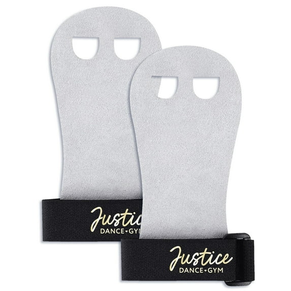 Justice Gymnastics Hand Grips- Large, Black/White, 2 Pack