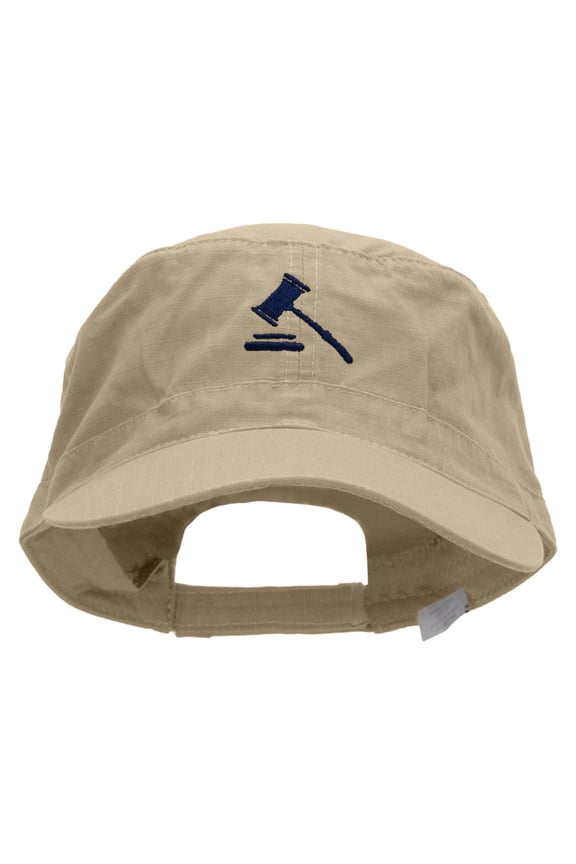 Justice Hammer Big Size Adjustable Ripstop Army Cap - Khaki XL-3XL