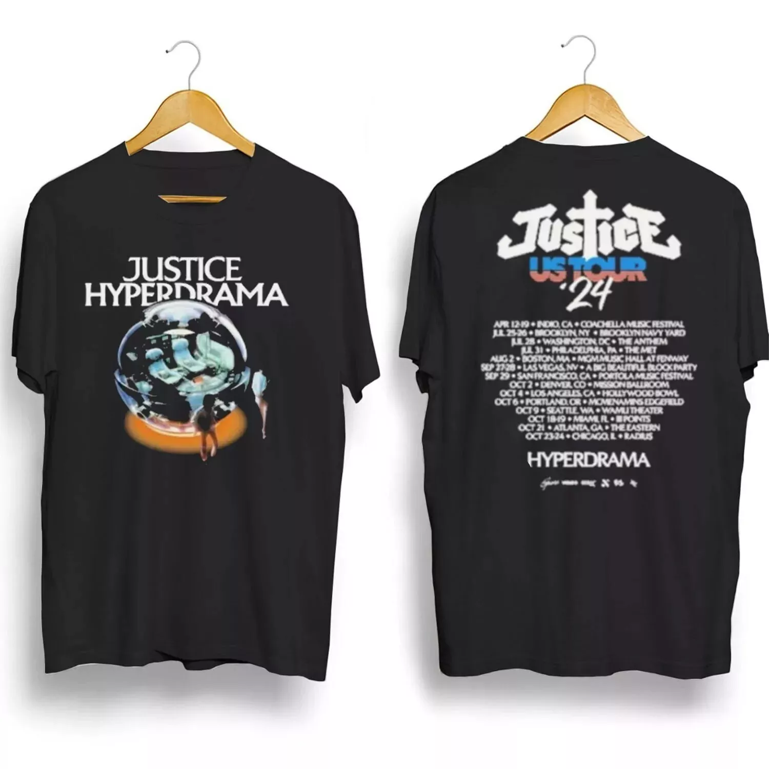 Justice Hyperdrama Us Tour 2024 Tshirts N311033