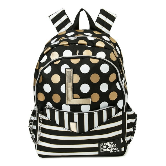 Justice Kids Initial L Backpack