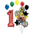 thumbnail image 1 of Justice League 1st Birthday Party Supplies Balloon Bouquet Decorations, 1 of 6