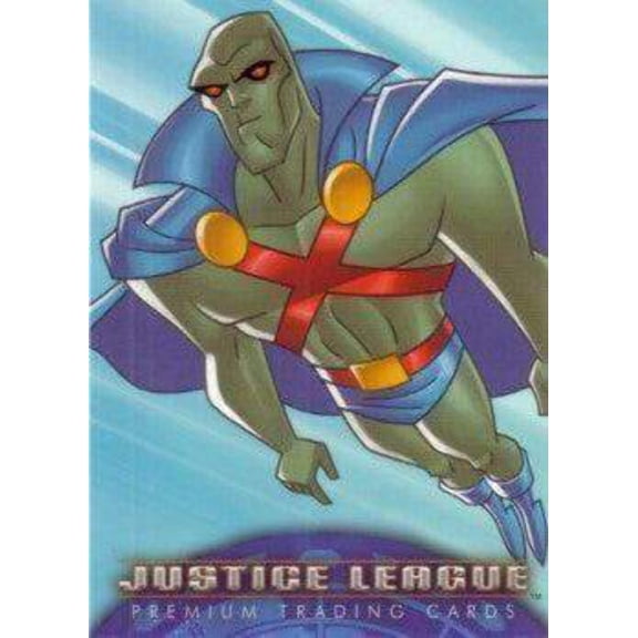 Justice League 2003 Inkworks promo card 7 Martian Manhunter