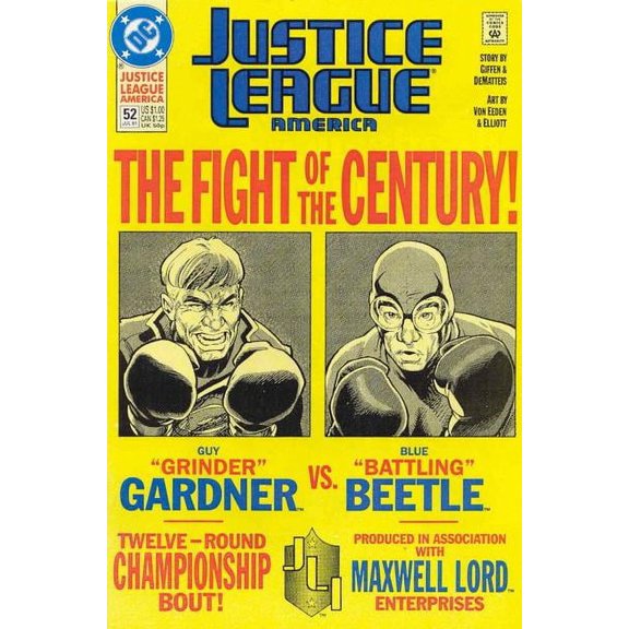 Justice League America #52 VF ; DC Comic Book