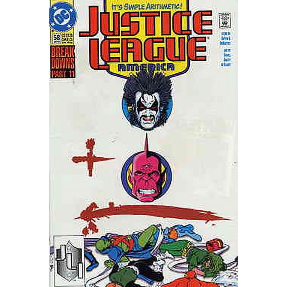 Justice League America #58 VF ; DC Comic Book