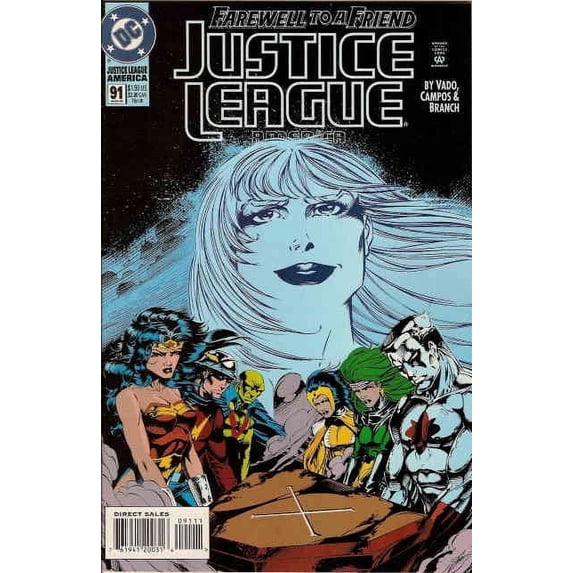 Justice League America #91 VF ; DC Comic Book