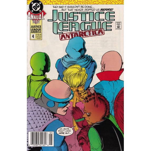 Justice League America Annual #4 (Newsstand) VF ; DC Comic Book
