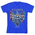 thumbnail image 1 of Justice League Aquaman Comic Boys Royal Blue T-Shirt-Medium, 1 of 2