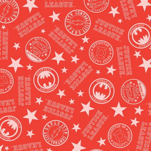 Justice League Athletic Logo Premium Roll Gift Wrap Wrapping Paper