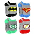 thumbnail image 1 of Justice League Baby Boys' 4 Pack Socks, Size 12-24M (Shoe Sizes 3-5), 1 of 6