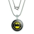 thumbnail image 1 of Justice League Batman Athletic Logo 0.75" Pendant with Sterling Silver Plated Chain, 1 of 4