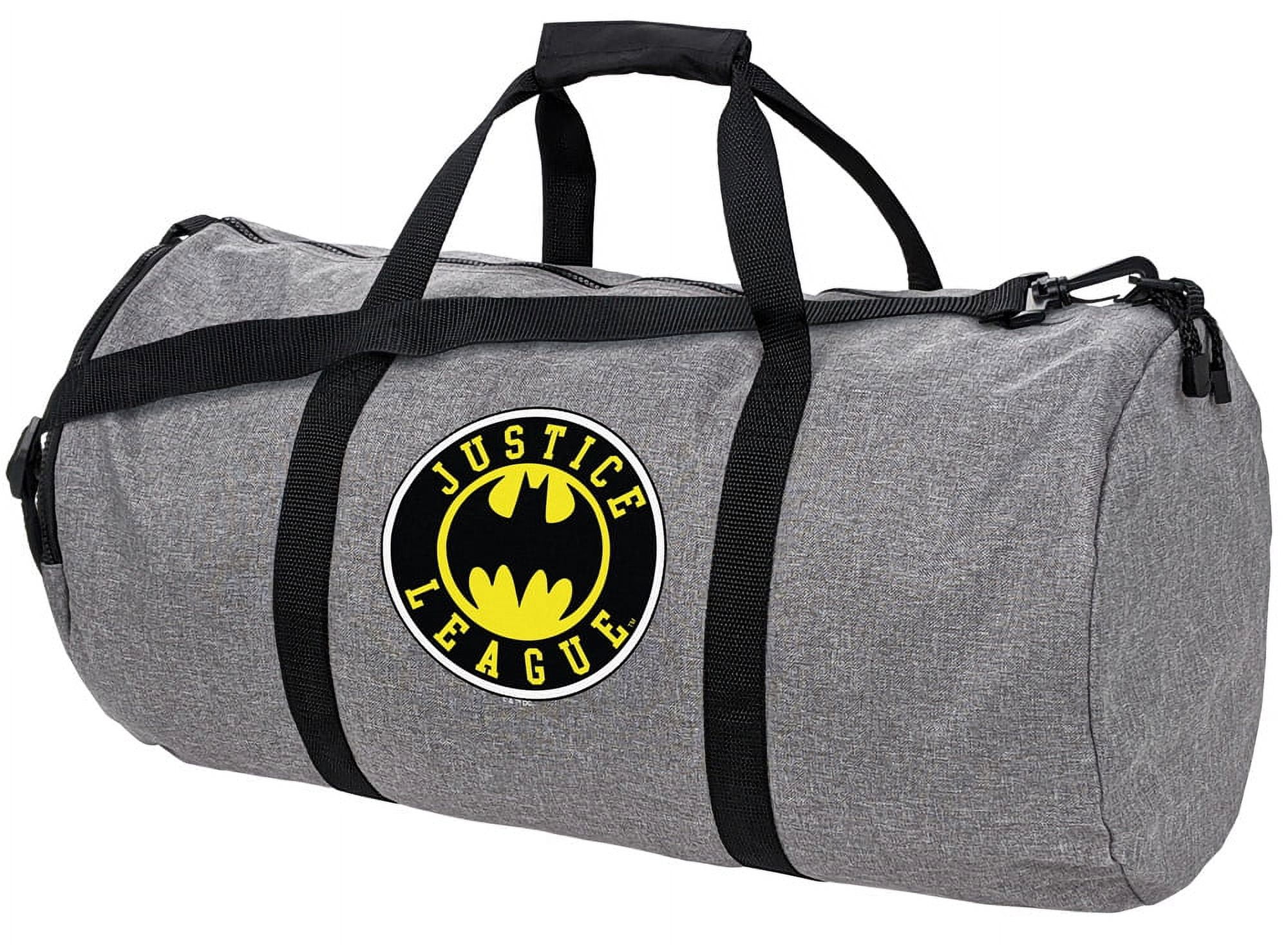 Justice League Batman Athletic Logo Lightweight Duffel Bag for Sports