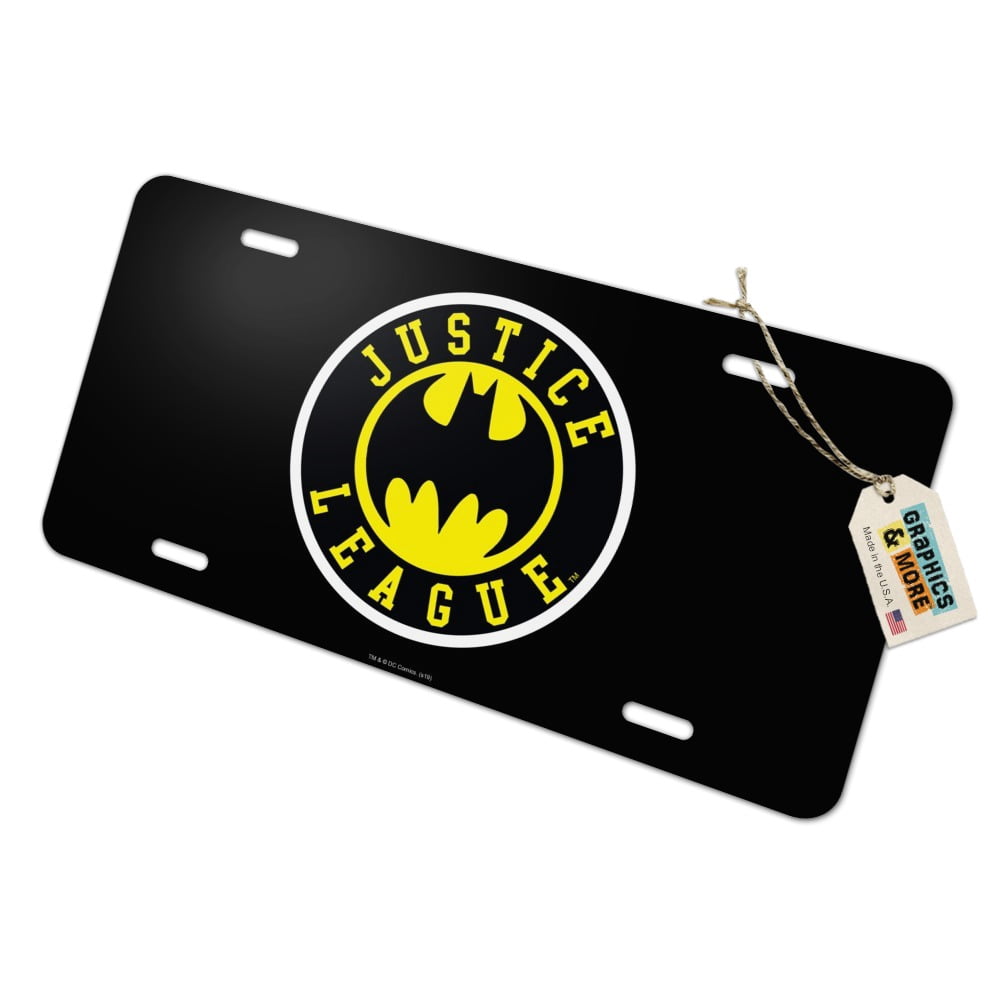 Justice League Batman Athletic Logo Novelty Metal Vanity Tag License ...