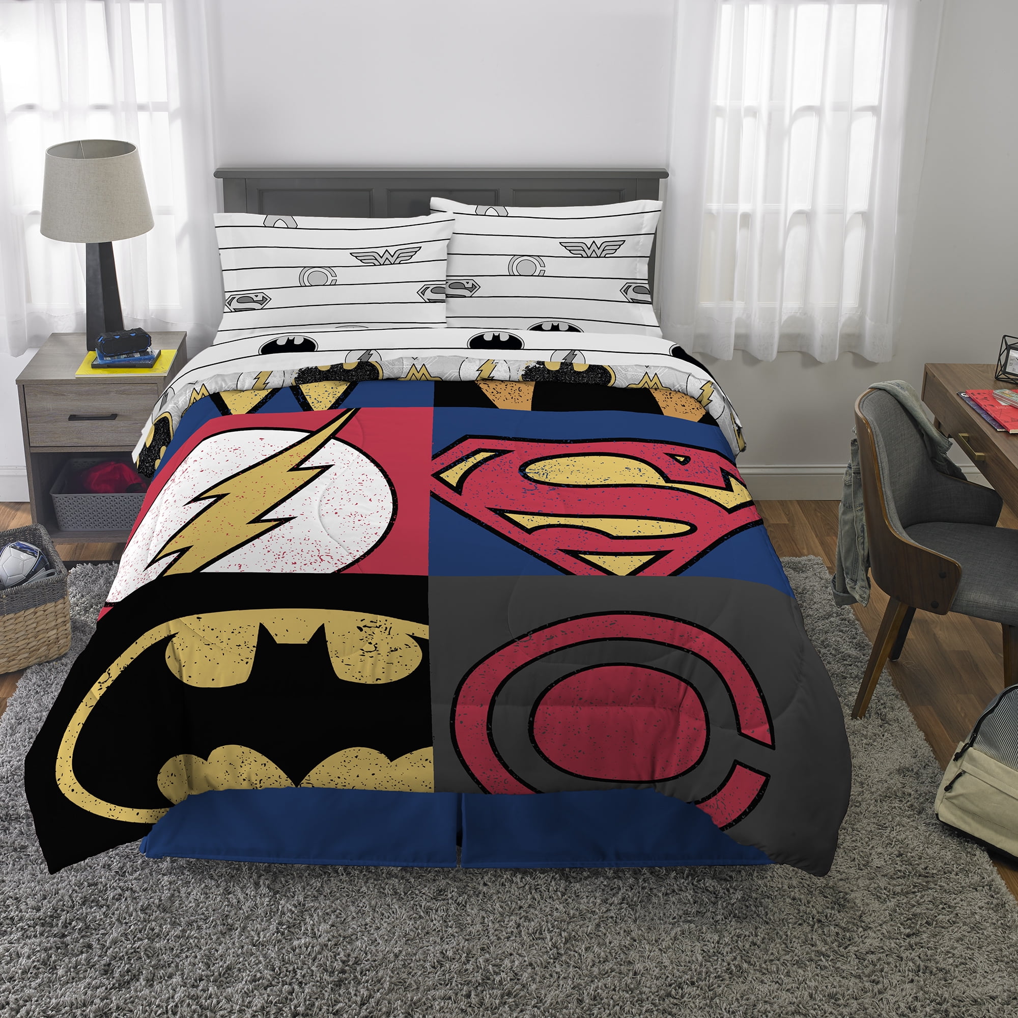 Justice league top bedding set full