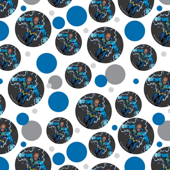 Justice League Black Lightning Character Premium Gift Wrap Wrapping Paper Roll