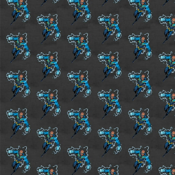 Justice League Black Lightning Character Premium Roll Gift Wrap Wrapping Paper