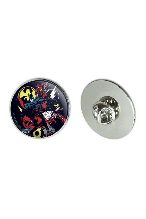 Justice League Character Graffiti Metal 1.1" Tie Tack Hat Lapel Pin Pinback